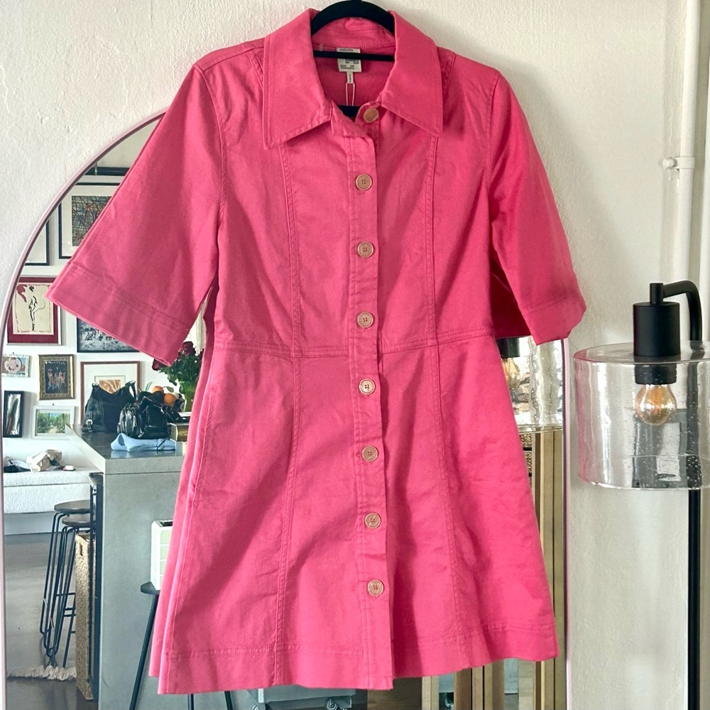 Baum und Pferdgarten Pink Denim Dress, sz  EU 38 / US 6 / M - NWT